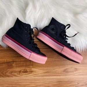 Converse Platforms X OPI Chuck Taylor Pink